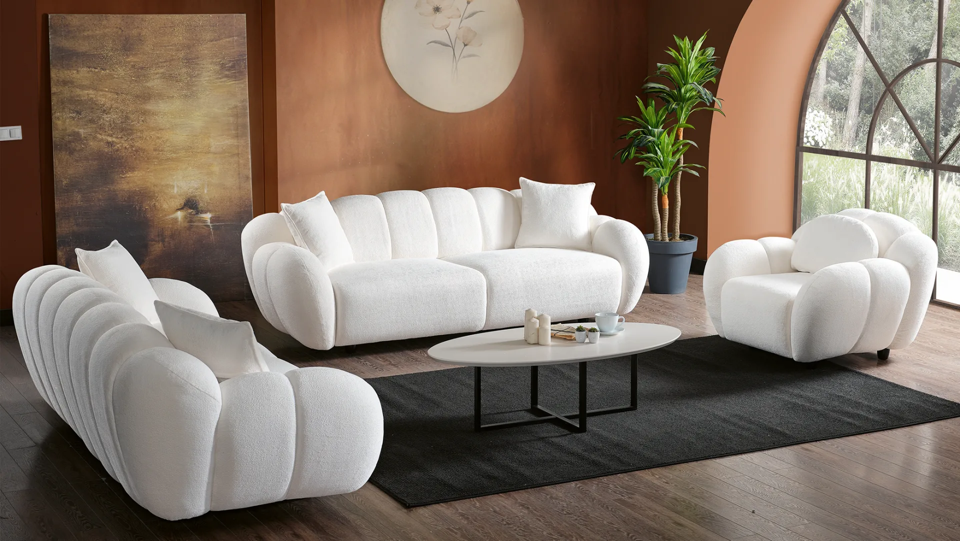 Kako izabrati namjestaj za sedenje u velikom dnevnom boravku