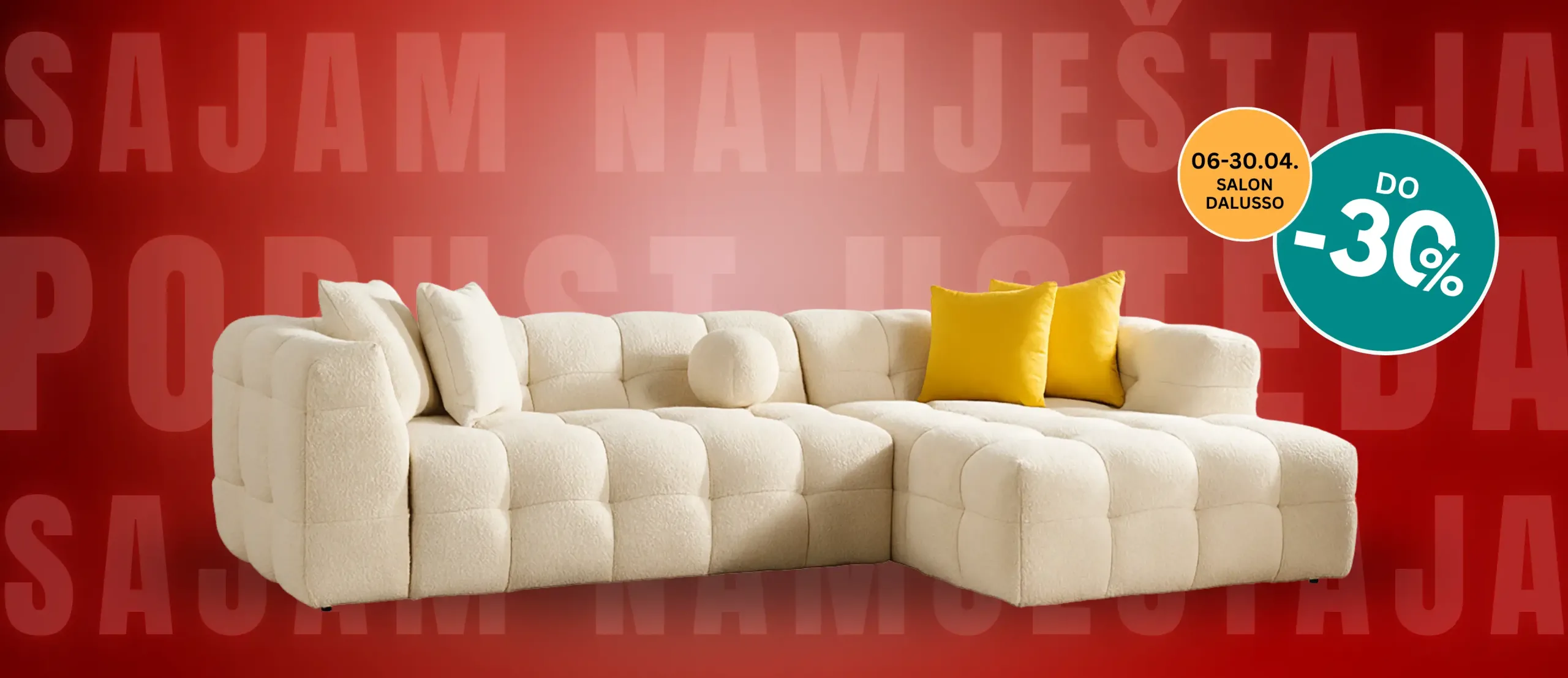 Sajamski popusti do 30%  –  Dalusso salon namještaja